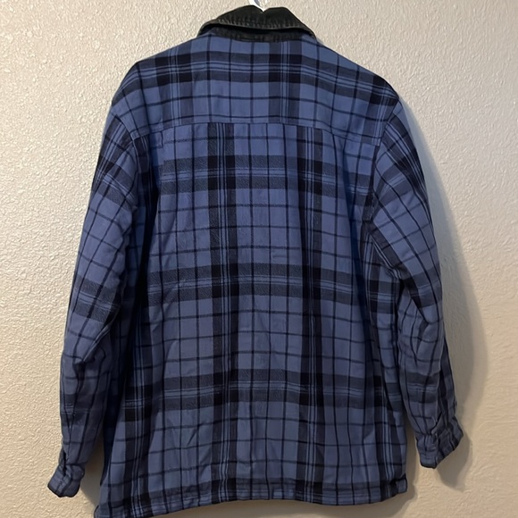 High Sierra , men’s quilted flannel with corduroy collar - Picture 4 of 5